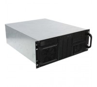 Procase 4U server case,6x5.25+8HDD,черный,без блока питания,глубина 550мм,MB CEB 12x10,5, панель вентиляторов 3*120x25 PWM