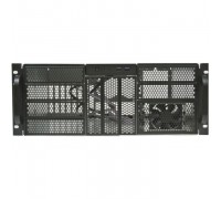 Procase 4U server case, 9x5.25+3HDD,черный,без блока питания,глубина 650мм,MB EATX 12x13, панель вентиляторов 3*120x25 PWM RE411-D9H3-FE-65