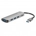 VCOM CU4383A Адаптер концентратор USB 3.1 Type-A --&gt; 4 USB3.0 Alum Shell HUB+ PD, VCOM &lt;CU4383A&gt; 4895182217737