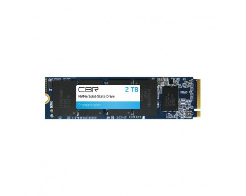 CBR SSD-002TB-M.2-ST22, Внутренний SSD-, серия Standard, 2048 GB, M.2 2280, PCIe 3.0 x4, NVMe 1.3, Phison PS5013-E13T, 3D TLC NAND, R/W speed up to 2500/2100 MB/s, TBW (TB) 1600