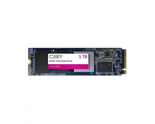 CBR SSD-001TB-M.2-EX22, Внутренний SSD-, серия Extra, 1000 GB, M.2 2280, PCIe 4.0 x4, NVMe 1.3, Phison PS5016-E16, 3D TLC NAND, DRAM, R/W speed up to 4950/4350 MB/s, TBW (TB) 1000