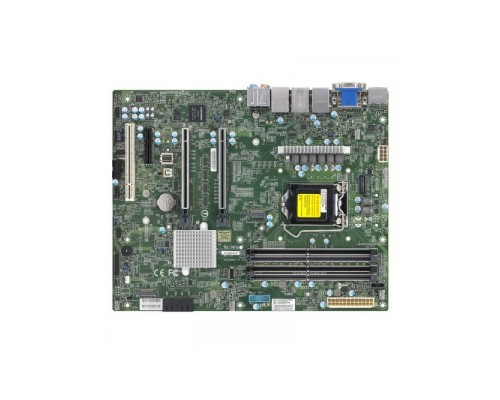 Supermicro MBD-X12SCA-F-B W-1200 CPU, 4 DIMM slots, Intel W480 controller for 4 SATA3 (6 Gbps) ports, RAID 0,1,5,10, 1 PCI-E 3.0 x4, 2 PCI-E 3.0 x16 slots