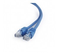 Патч-корд UTP Cablexpert PP6U-0.5M/B кат.6, 0.5м, литой, многожильный (синий)