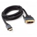Cablexpert Кабель HDMI-DVI , 4K, 19M/19M, 1.8м, single link, пакет (CC-HDMI-DVI-4K-6)
