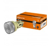 TDM SQ0702-0041 Лампа ENR-22 сигнальная d22 мм белый неон/230В цилиндр