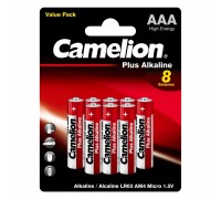 Camelion Plus Alkaline BL8 LR03 (LR03-BP5+3, батарейка,1.5В)(8шт. в уп-ке)