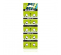 Ergolux AG 5 BL-10 (AG5-BP10, LR48 /LR754 /193 /393 батарейка для часов)(10 шт. в уп-ке)