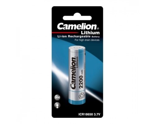 Camelion ICR18650 2200 mah (ICR18650F-22BP1, аккумулятор, 3.7 V, Li-Ion/ LiCoO2)