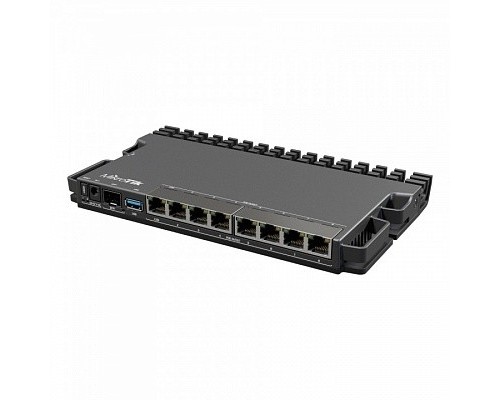 MikroTik RB5009UPr+S+IN Маршрутизатор CPU ARM64, 4 ядра 350-1400MHZ, 1GB RAM, 7*1Gbit RJ45, 1*2.5gbit RJ45, PoE out 1-7port