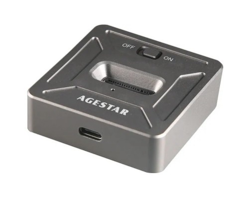 AgeStar 31CBNV1C USB 3.1 SSD M.2 NVME, алюминий, серый, (GRAY)