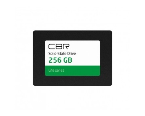 CBR SSD-256GB-2.5-LT22, Внутренний SSD-, серия Lite, 256 GB, 2.5, SATA III 6 Gbit/s, SM2259XT, 3D TLC NAND, R/W speed up to 550/520 MB/s, TBW (TB) 120