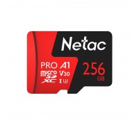 Флеш карта microSDXC 256Gb Class10 Netac NT02P500PRO-256G-R P500 Extreme Pro + adapter