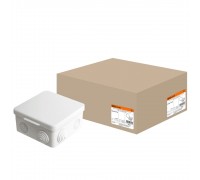 TDM SQ1401-0513 Распаячная коробка ОП 100х100х55мм, крышка, IP54, 8вх. инд. штрихкод TDM