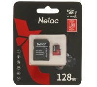 Micro SecureDigital 128GB Netac microSDXC Class10 NT02P500PRO-128G-R P500 Extreme Pro + adapter