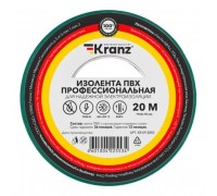 Rexant KR-09-2803 Изолента ПВХ профессиональная, 0,18х19 мм, 20 м, зеленая KRANZ
