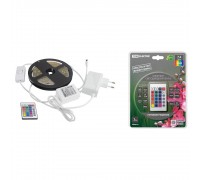 TDM SQ0331-0236 Комплект светодиодной ленты SMD5050-30 LED/м-12 В-7,2 Вт/м-IP65-RGB (3 м), 18 Вт, IR-контроллер 