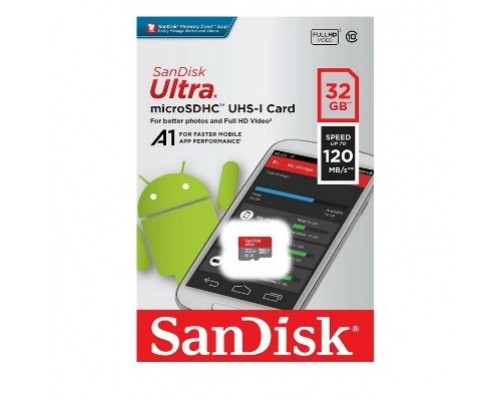 SecureDigital 32Gb SanDisk Class 10 Ultra UHS-I 120MB/s SDSQUA4-032G-GN6MN