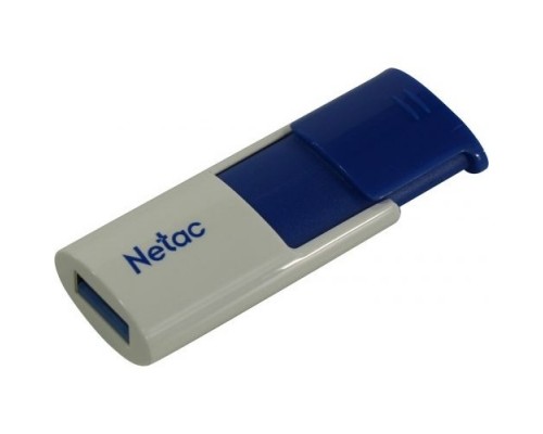 Netac USB Drive 16GB U182 Blue NT03U182N-016G-30BL , USB3.0, сдвижной корпус, пластиковая бело-синяя