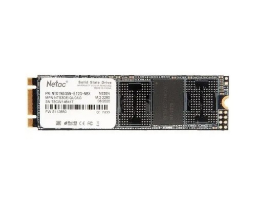 Твердотельный накопитель Netac N535N M.2 2280 SATAIII 3D NAND SSD 512GB, R/W up to 540/490MB/s NT01N535N-512G-N8X