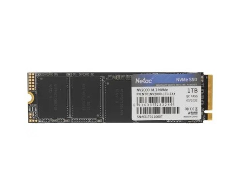 SSD Netac NV2000 PCIe 3 x4 M.2 2280 NVMe 3D NAND SSD 1TB NT01NV2000-1T0-E4X