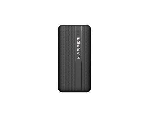 Harper Аккумулятор внешний портативный PB-10006 black (10 000mAh; Li-Pol; Вход Micro USB/Type-C, 3А; Выход: 2 USB: 5/4.5/2/1.5 А, (4.5/5/9/12 В); Выход: 1 Type-C/3А;Quick Charge и Power Delivery