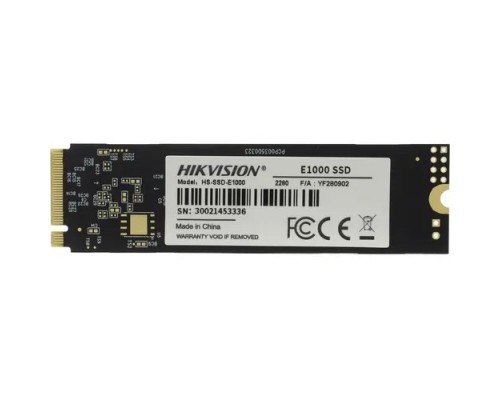 SSD M.2 HIKVision 128GB E1000 Series &lt;HS-SSD-E1000/128G&gt; (PCI-E 3.0 x4, up to 990/650MBs, 3D TLC, NVMe, 22x80mm)