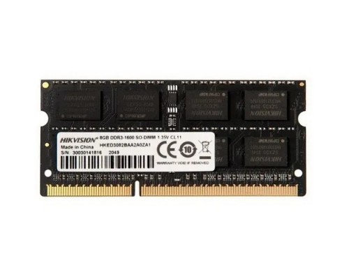 SODIMM DDR 3 DIMM 8Gb PC12800, 1600Mhz, 1.35V, HIKVision HKED3082BAA2A0ZA1/8G