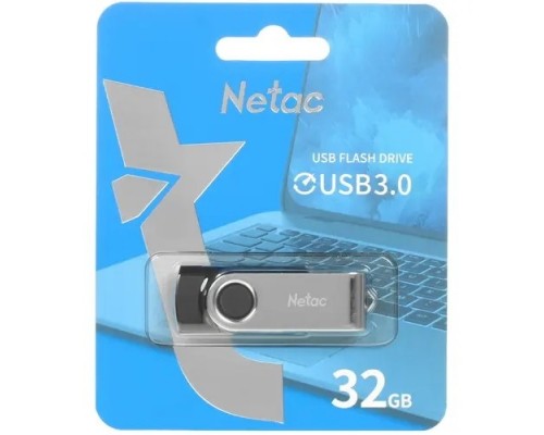Netac USB Drive 32GB U505 USB3.0, ABS+Metal housing NT03U505N-032G-30BK