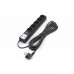 PowerCube Фильтр-удлинитель 7.0м, 5 розеток,10А (SPG5-7M), черный графит