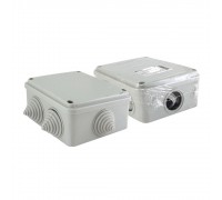TDM SQ1401-1234 Распаячная коробка ОП 100х100х50мм, крышка на винтах, IP55, 6 вх. инд. штрихкод