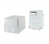 TDM SQ1401-1245 Распаячная коробка ОП 190х140х120мм, крышка, IP44, 10 гермовводов, инд. штрихкод,