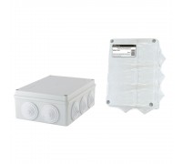 TDM SQ1401-1244 Распаячная коробка ОП 190х140х70мм, крышка, IP55, 10 гермовводов, инд. штрихкод,