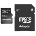 Micro SecureDigital 32GB Hikvision HS-TF-C1(STD)/32G/Adapter &lt;HS-TF-C1(STD)/32G/Adapter&gt; (с SD адаптером) R/W Speed 92/20MB/s , V10