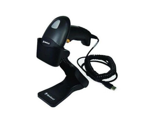 Newland NLS-HR3280-SF HR3280 2D CMOS Megapixel Handheld Reader (Black surface) with 3 mtr. coiled USB cable, autosense, incl. foldable smart stand (KIT Scanner + Cable USB coiled +