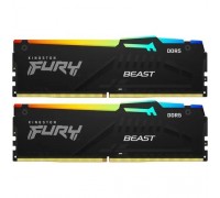 Kingston 32GB 6000MT/s DDR5 CL40 DIMM (Kit of 2) FURY Beast RGB KF560C40BBAK2-32