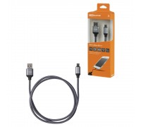 TDM SQ1810-0310 Дата-кабель, ДК 10, USB - micro USB, 1 м, тканевая оплетка, серый,