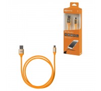 TDM SQ1810-0313 Дата-кабель, ДК 13, USB - micro USB, 1 м, силиконовая оплетка, оранжевый,