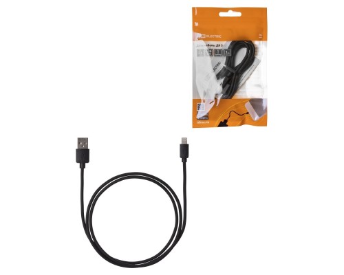 TDM SQ1810-0303 Дата-кабель, ДК 3, USB - Lightning, 1 м, черный,