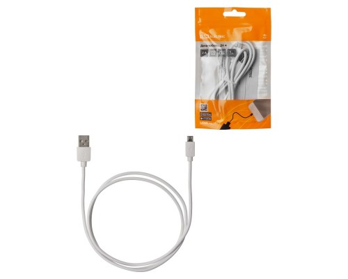 TDM SQ1810-0304 Дата-кабель, ДК 4, USB - micro USB, 1 м, белый,