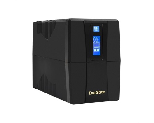 Exegate EX292771RUS ExeGate Power Smart ULB-650.LCD.AVR.4C13 &lt;650VA/360W, LCD, AVR, 4*C13, Black&gt;