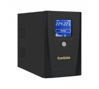 Exegate EX292769RUS ExeGate Power Smart ULB-650.LCD.AVR.1SH.2C13 &lt;650VA/360W, LCD, AVR,1*Schuko+2*C13, металлический корпус, Black&gt;