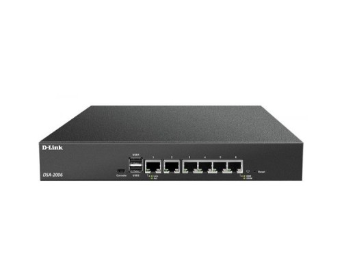 D-Link DSA-2006/A1A Сервисный маршрутизатор, 6x1000Base-T WAN/LAN, 2xUSB
