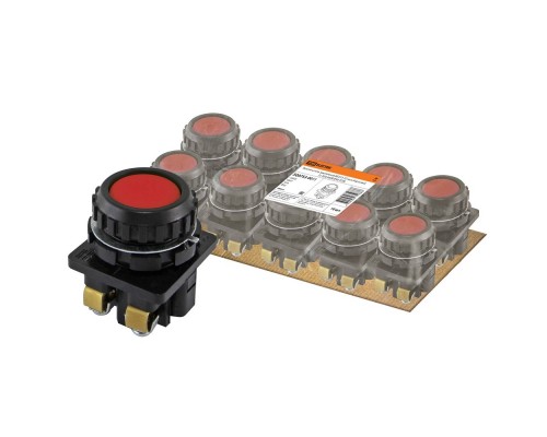 TDM SQ0753-0011 Выключатель кнопочный КЕ 011-У2-исп.4 красный 1з 10A 660B IP40