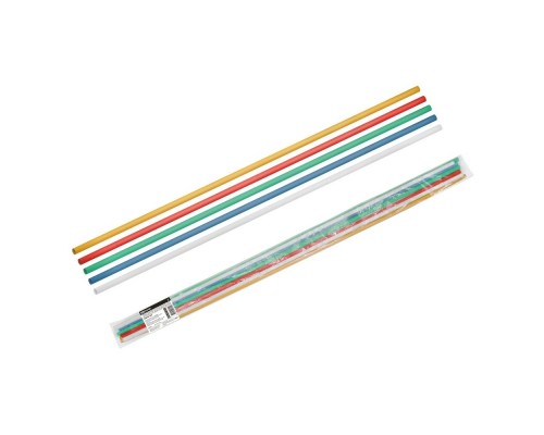 TDM SQ0548-1605 Трубки термоусаживаемые, клеевые, набор 5 цветов по 2 шт. ТТкНГ(3:1)-6,4/2,0