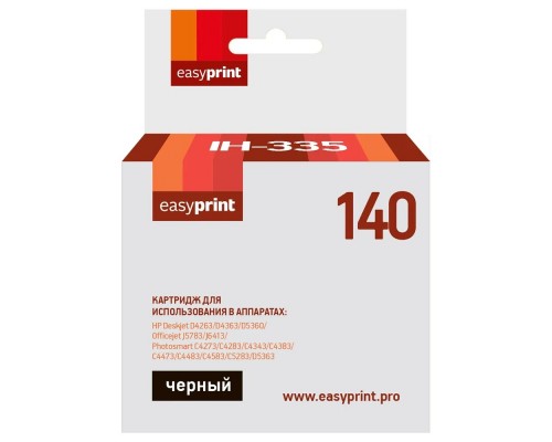 Easyprint CB335HE Картридж (IH-335) №140 для HP Deskjet D4263/D5360/Officejet J5783/J6413, черный