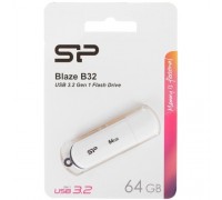 Silicon Power USB Drive 64GB Blaze B32, USB 3.2, Белый