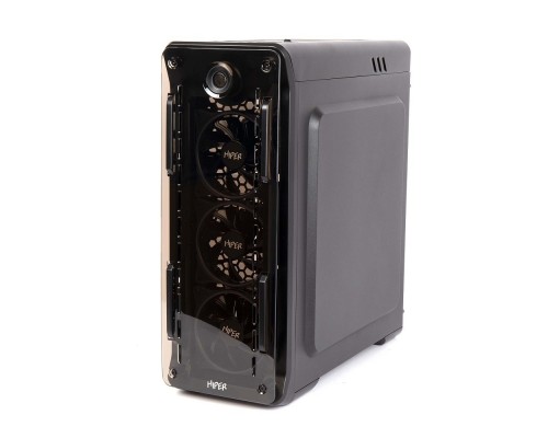 CASE HIPER OB черный без БП ATX 4x120mm 1x140mm 2xUSB2.0 1xUSB3.0 audio bott PSU