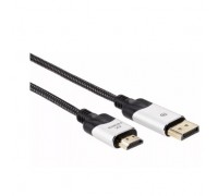 VCOM CG608M-1.8M Кабель-переходник DisplayPort M-&gt; HDMI M 4K@60Hz 1.8m VCOM (CG608M-1.8M) 4895182211292