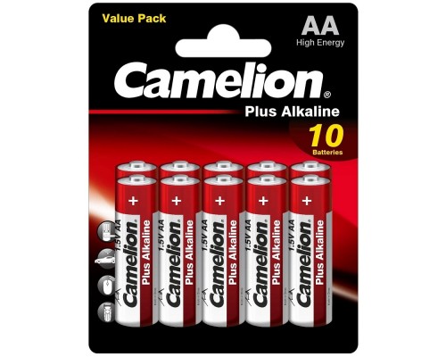Camelion Plus Alkaline BL10 LR6 (LR6-BP10, батарейка,1.5В) (10 шт. в уп-ке)