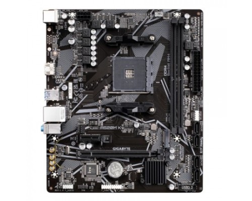 Gigabyte A520M K Soc-AM4 AMD A520 2xDDR4 mATX AC`97 8ch(7.1) GbLAN RAID+HDMI